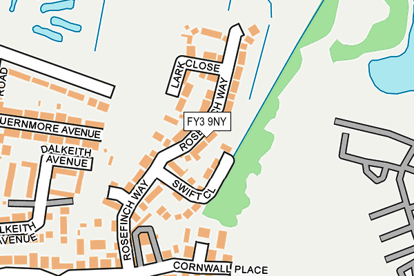 FY3 9NY map - OS OpenMap – Local (Ordnance Survey)