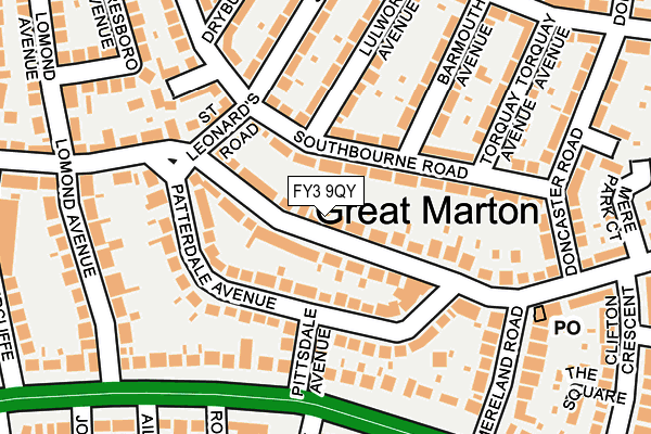 FY3 9QY map - OS OpenMap – Local (Ordnance Survey)