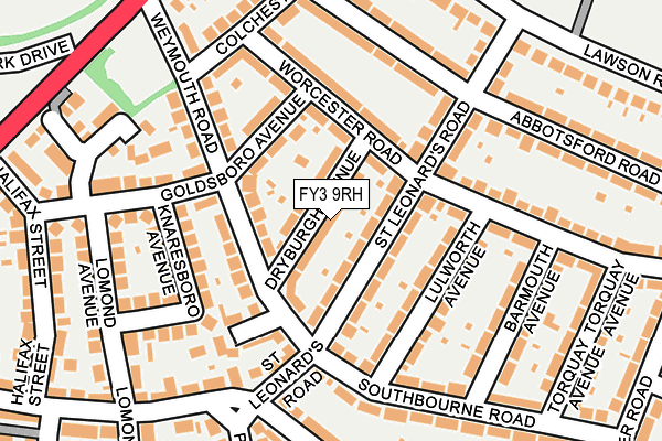 FY3 9RH map - OS OpenMap – Local (Ordnance Survey)