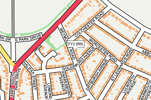 FY3 9RN map - OS OpenMap – Local (Ordnance Survey)