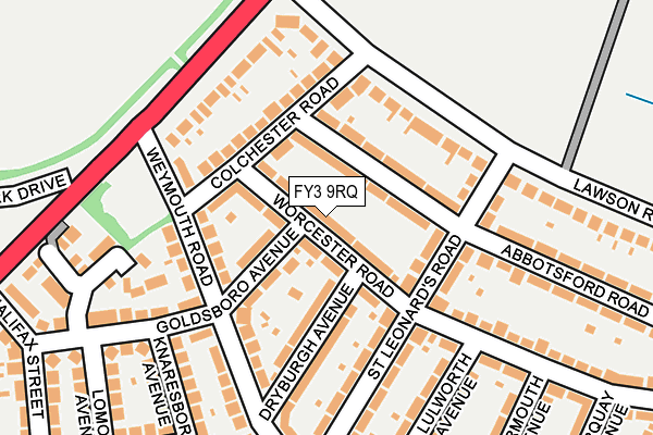 FY3 9RQ map - OS OpenMap – Local (Ordnance Survey)