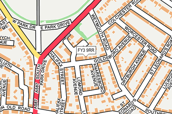 FY3 9RR map - OS OpenMap – Local (Ordnance Survey)