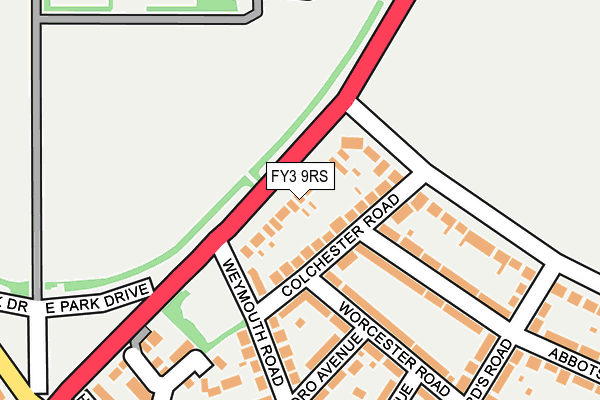 FY3 9RS map - OS OpenMap – Local (Ordnance Survey)