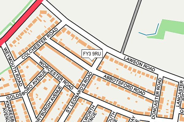 FY3 9RU map - OS OpenMap – Local (Ordnance Survey)