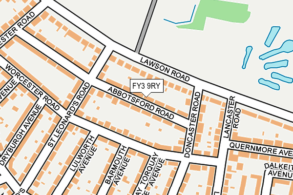 FY3 9RY map - OS OpenMap – Local (Ordnance Survey)
