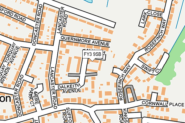 FY3 9SB map - OS OpenMap – Local (Ordnance Survey)