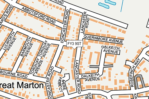 FY3 9ST map - OS OpenMap – Local (Ordnance Survey)