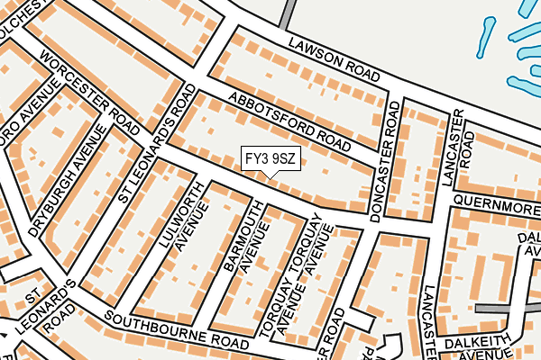 FY3 9SZ map - OS OpenMap – Local (Ordnance Survey)