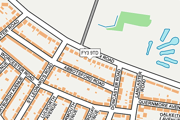 FY3 9TD map - OS OpenMap – Local (Ordnance Survey)