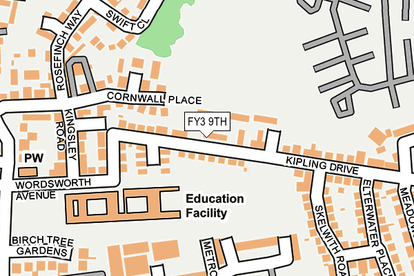 FY3 9TH map - OS OpenMap – Local (Ordnance Survey)