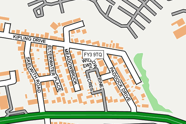 FY3 9TQ map - OS OpenMap – Local (Ordnance Survey)
