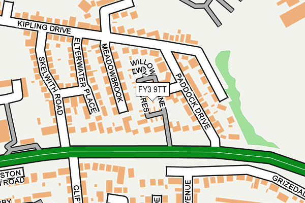 FY3 9TT map - OS OpenMap – Local (Ordnance Survey)