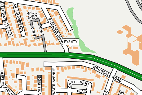 FY3 9TY map - OS OpenMap – Local (Ordnance Survey)