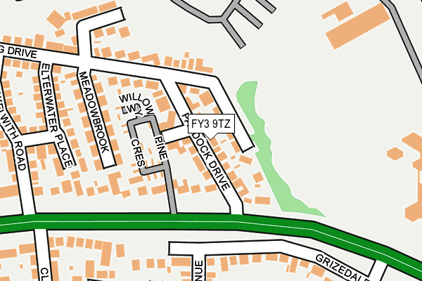 FY3 9TZ map - OS OpenMap – Local (Ordnance Survey)