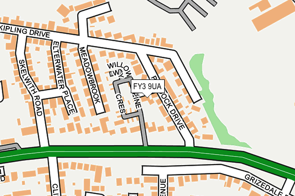 FY3 9UA map - OS OpenMap – Local (Ordnance Survey)