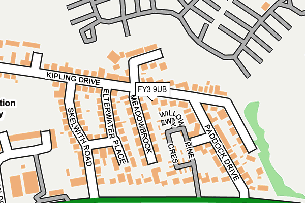 FY3 9UB map - OS OpenMap – Local (Ordnance Survey)