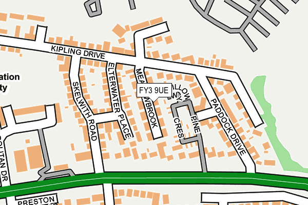 FY3 9UE map - OS OpenMap – Local (Ordnance Survey)