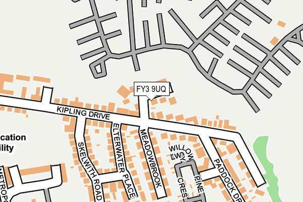 FY3 9UQ map - OS OpenMap – Local (Ordnance Survey)