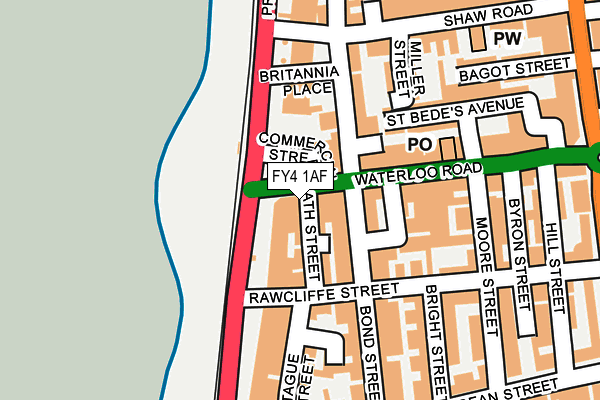 FY4 1AF map - OS OpenMap – Local (Ordnance Survey)