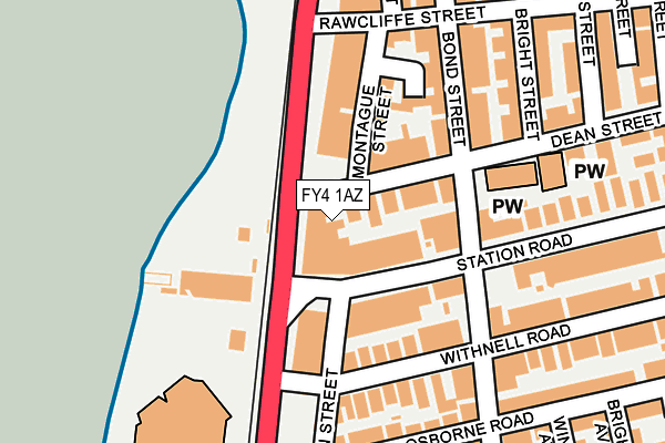 FY4 1AZ map - OS OpenMap – Local (Ordnance Survey)