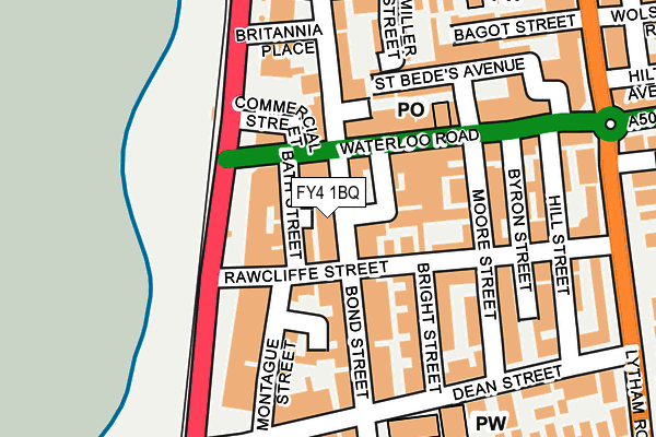 FY4 1BQ map - OS OpenMap – Local (Ordnance Survey)