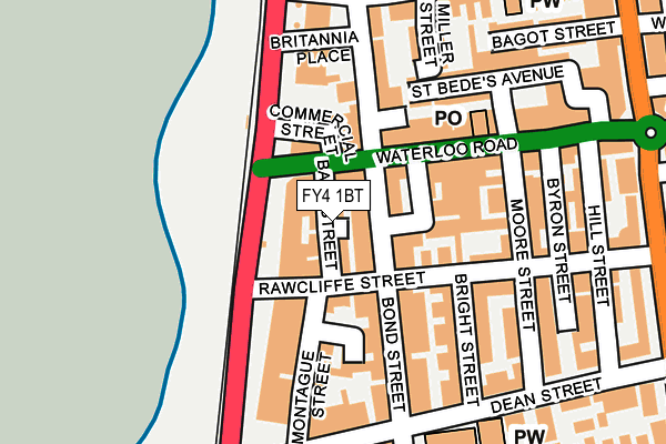 FY4 1BT map - OS OpenMap – Local (Ordnance Survey)