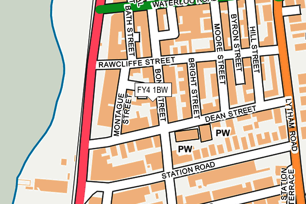 FY4 1BW map - OS OpenMap – Local (Ordnance Survey)