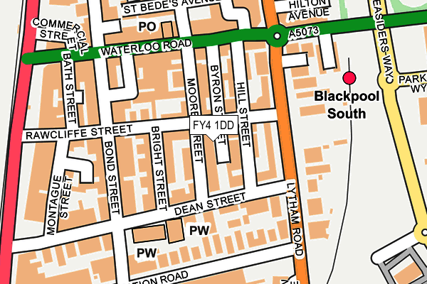 FY4 1DD map - OS OpenMap – Local (Ordnance Survey)