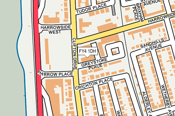 FY4 1DH map - OS OpenMap – Local (Ordnance Survey)