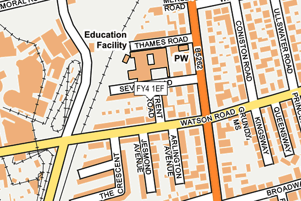 FY4 1EF map - OS OpenMap – Local (Ordnance Survey)