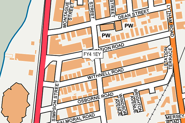 FY4 1EY map - OS OpenMap – Local (Ordnance Survey)