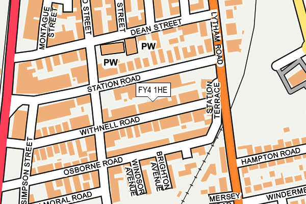 FY4 1HE map - OS OpenMap – Local (Ordnance Survey)