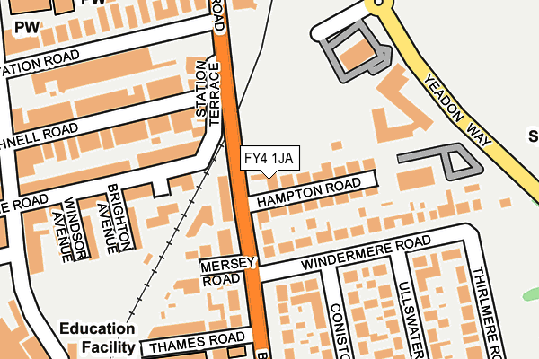 FY4 1JA map - OS OpenMap – Local (Ordnance Survey)