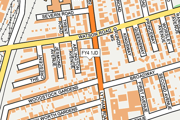 FY4 1JD map - OS OpenMap – Local (Ordnance Survey)