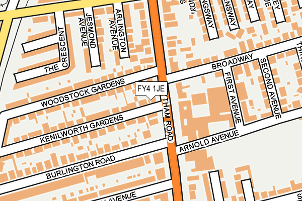 FY4 1JE map - OS OpenMap – Local (Ordnance Survey)