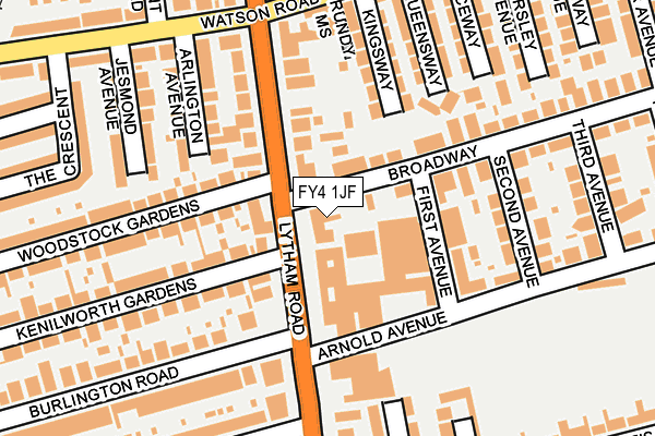 FY4 1JF map - OS OpenMap – Local (Ordnance Survey)