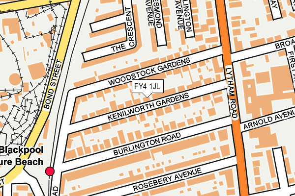 FY4 1JL map - OS OpenMap – Local (Ordnance Survey)