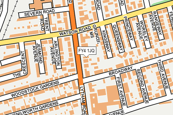 FY4 1JQ map - OS OpenMap – Local (Ordnance Survey)