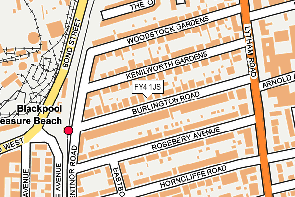 FY4 1JS map - OS OpenMap – Local (Ordnance Survey)