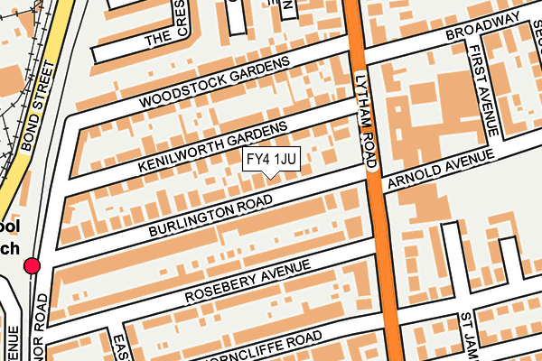 FY4 1JU map - OS OpenMap – Local (Ordnance Survey)