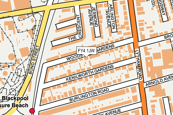FY4 1JW map - OS OpenMap – Local (Ordnance Survey)