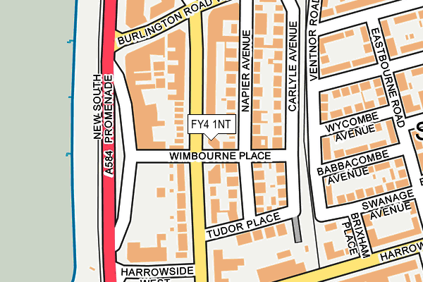 FY4 1NT map - OS OpenMap – Local (Ordnance Survey)