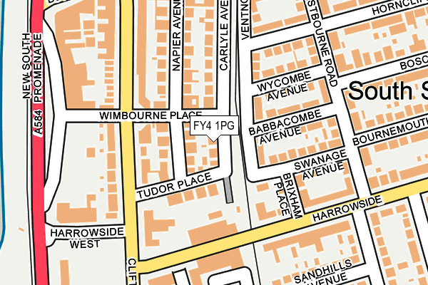 FY4 1PG map - OS OpenMap – Local (Ordnance Survey)