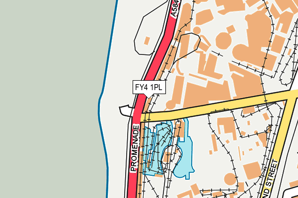 FY4 1PL map - OS OpenMap – Local (Ordnance Survey)