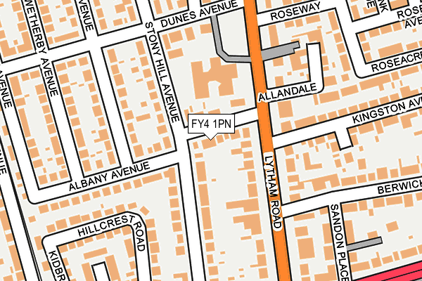 FY4 1PN map - OS OpenMap – Local (Ordnance Survey)