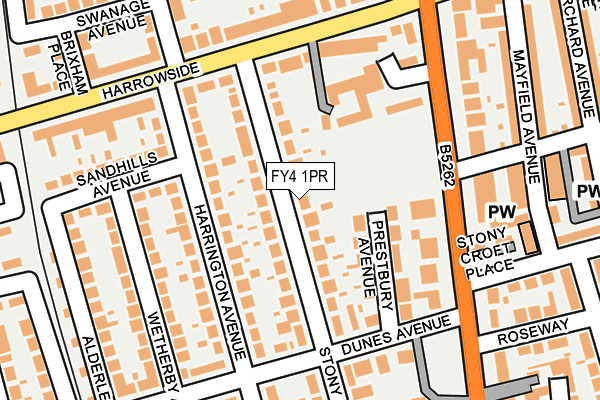 FY4 1PR map - OS OpenMap – Local (Ordnance Survey)