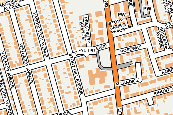 FY4 1PU map - OS OpenMap – Local (Ordnance Survey)