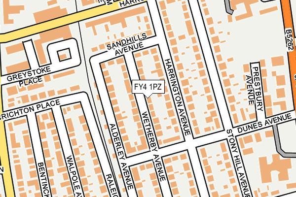 FY4 1PZ map - OS OpenMap – Local (Ordnance Survey)