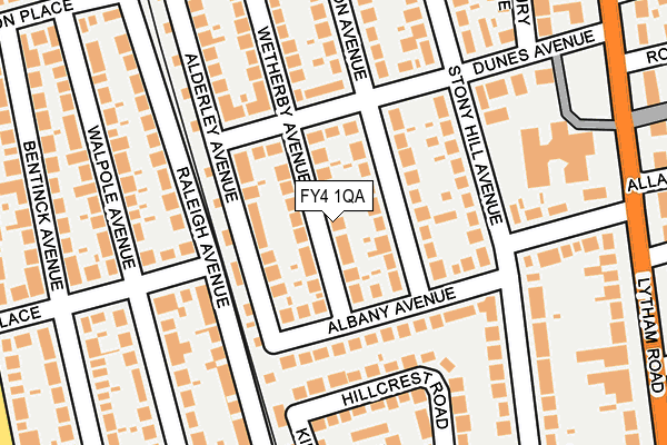 FY4 1QA map - OS OpenMap – Local (Ordnance Survey)