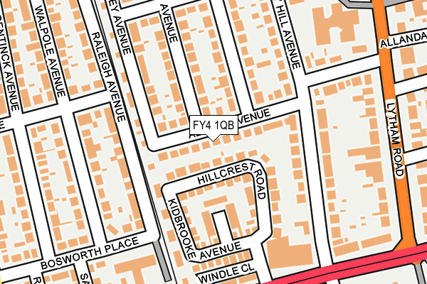 FY4 1QB map - OS OpenMap – Local (Ordnance Survey)